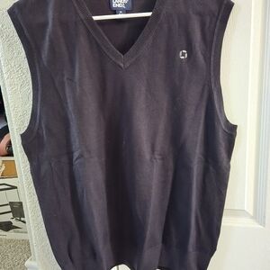 Lands' End Men's Chase V-Neck Sweater - Navy